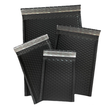 Hot sale recycled mail bags PE poly black metallic bubble mailers